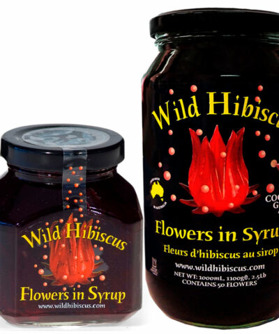 Wild Hibiscus Flowers in Syrup